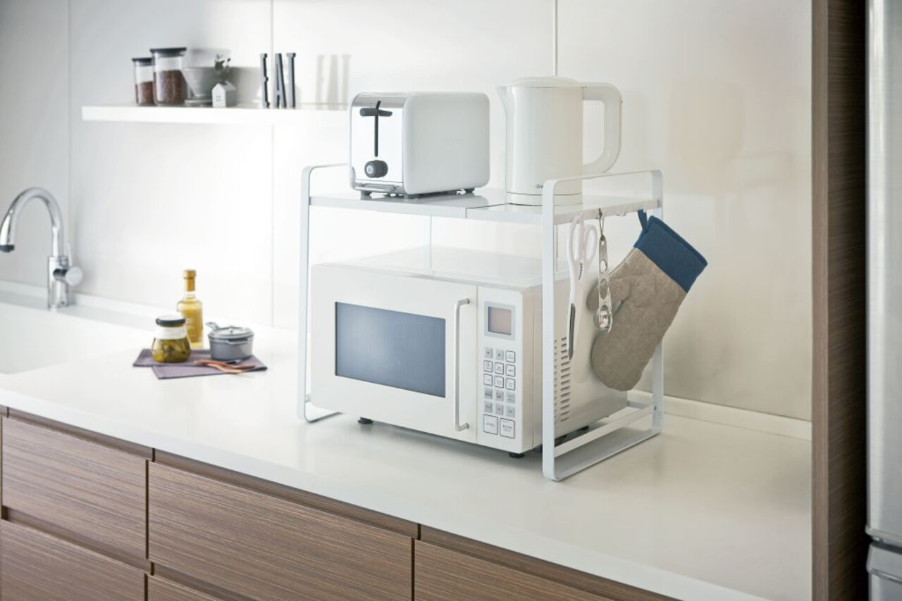 Yamazaki Yamazaki Uitschuifbare Keukenorganiser - Tower - white Yamazaki Yamazaki Uitschuifbare Keukenorganiser - Tower - white