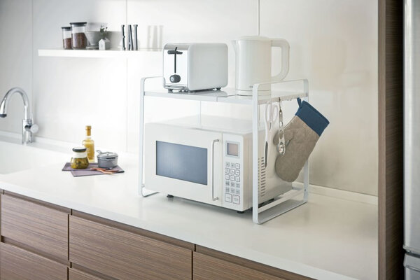 Yamazaki Yamazaki Uitschuifbare Keukenorganiser - Tower - white Yamazaki Yamazaki Uitschuifbare Keukenorganiser - Tower - white