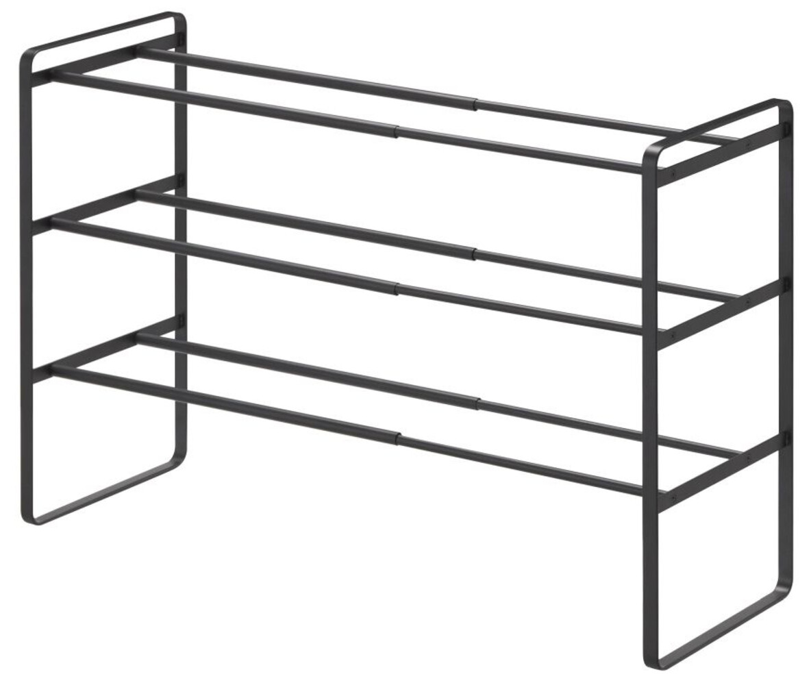 Yamazaki Yamazaki Schoenenrek Uitschuifbaar - Frame - 3 niveaus - black