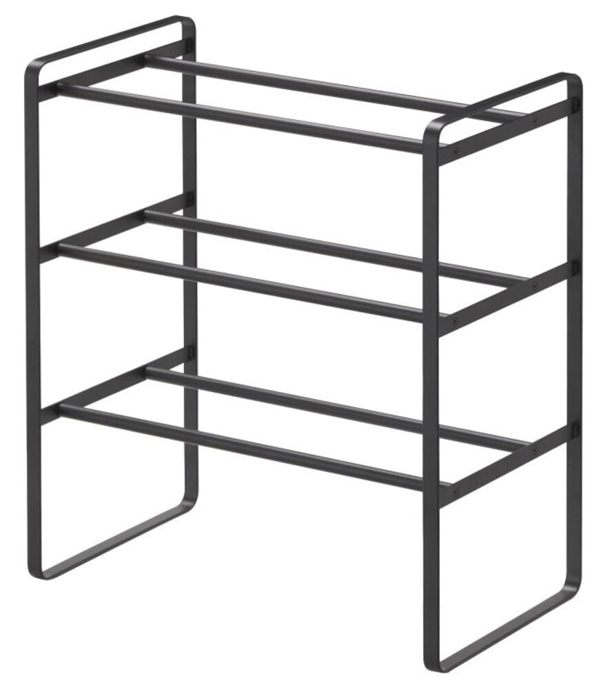 Yamazaki Yamazaki Schoenenrek Uitschuifbaar - Frame - 3 niveaus - black