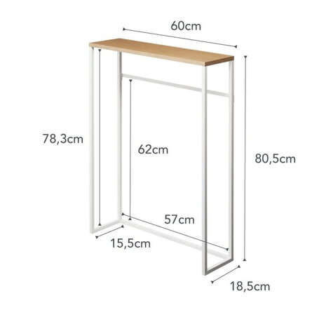 Yamazaki Yamazaki Wandtafel - Tower - white Yamazaki Yamazaki Wandtafel - Tower - white