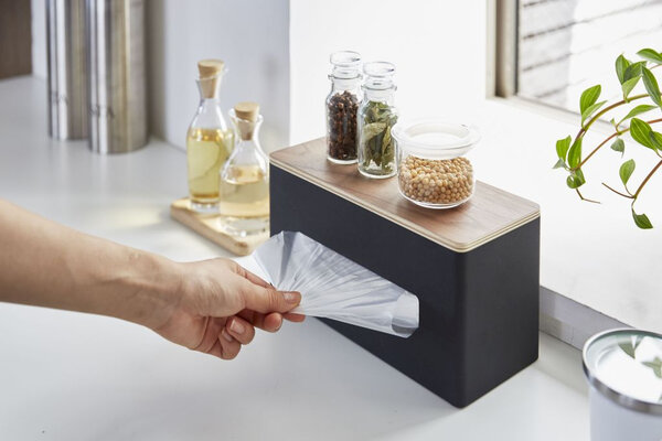 Yamazaki Yamazaki Tissuebox Dubbelzijdig - Rin - brown