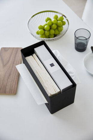 Yamazaki Yamazaki Tissuebox Dubbelzijdig - Rin - brown