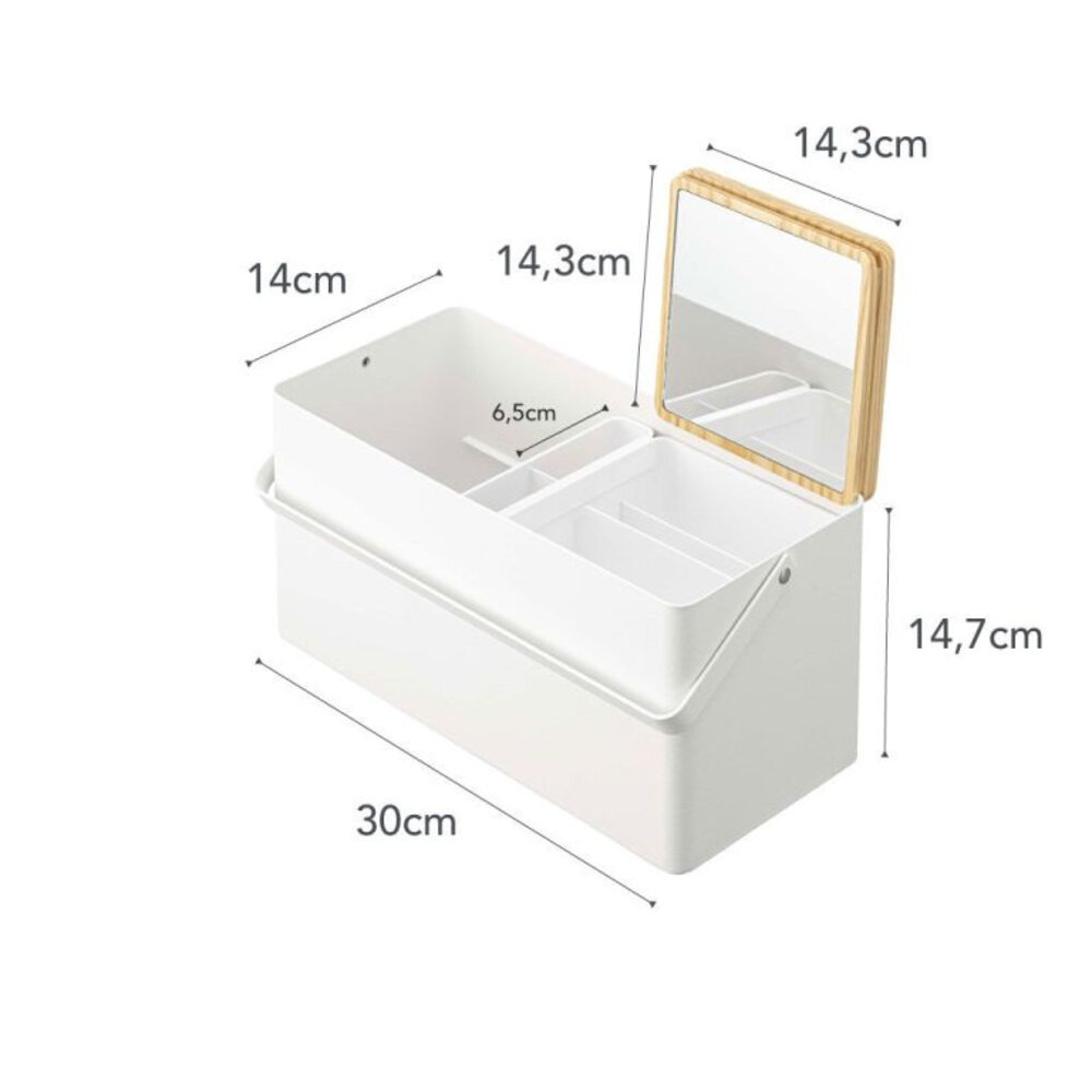 Yamazaki Yamazaki Make-up Organiser - Tower - White