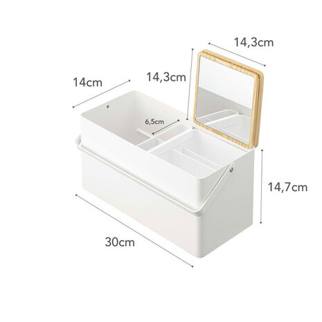 Yamazaki Yamazaki Make-up Organiser - Tower - White
