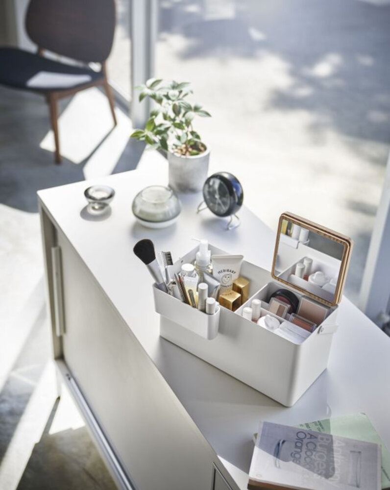 Yamazaki Yamazaki Make-up Organiser - Tower - White