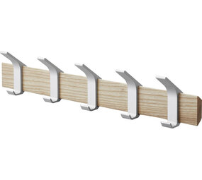 Yamazaki Yamazaki Wandkapstop 5 haken - Rin - beige Yamazaki Yamazaki Wandkapstop 5 haken - Rin - beige