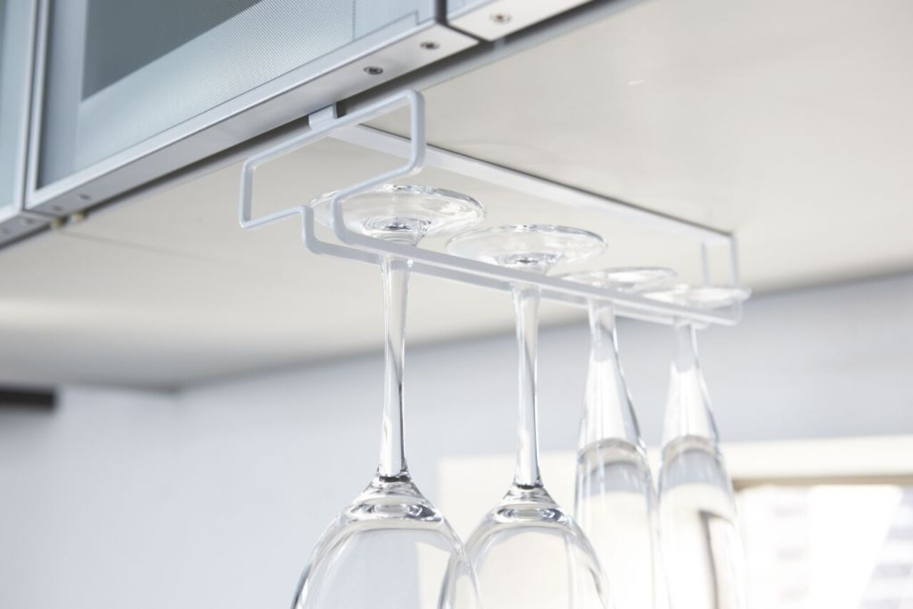 Yamazaki Yamazaki Wijnglazenhouder Hangend - Tower - White Yamazaki Yamazaki Wijnglazenhouder Hangend - Tower - White