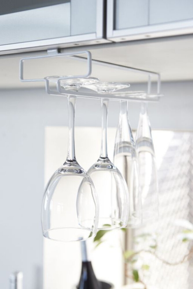 Yamazaki Yamazaki Wijnglazenhouder Hangend - Tower - White Yamazaki Yamazaki Wijnglazenhouder Hangend - Tower - White