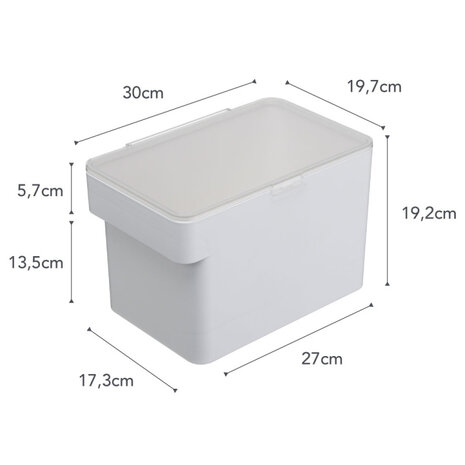 Yamazaki Yamazaki Huisdier Voedselcontainer - Tower - White Yamazaki Yamazaki Huisdier Voedselcontainer - Tower - White
