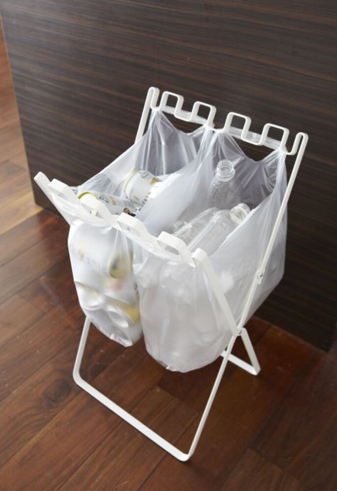 Yamazaki Yamazaki Vuilniszakhouder - Tower - white Yamazaki Yamazaki Vuilniszakhouder - Tower - white