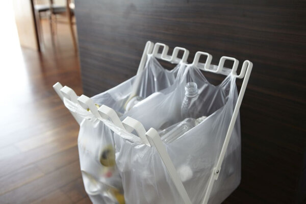 Yamazaki Yamazaki Vuilniszakhouder - Tower - white Yamazaki Yamazaki Vuilniszakhouder - Tower - white