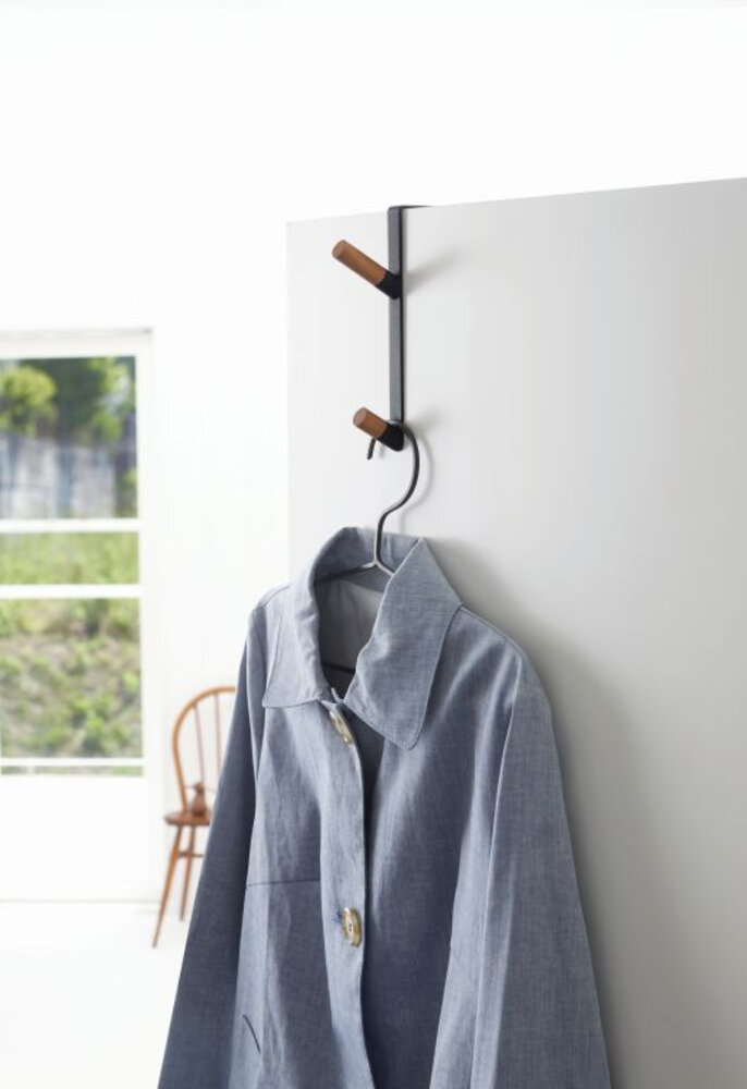 Yamazaki Yamazaki Kapstok voor over de deur - Tower - black Yamazaki Yamazaki Kapstok voor over de deur - Tower - black