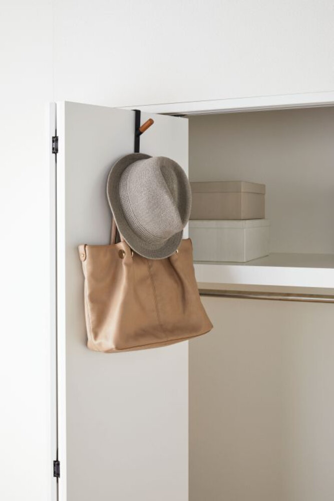 Yamazaki Yamazaki Kapstok voor over de deur - Tower - black Yamazaki Yamazaki Kapstok voor over de deur - Tower - black