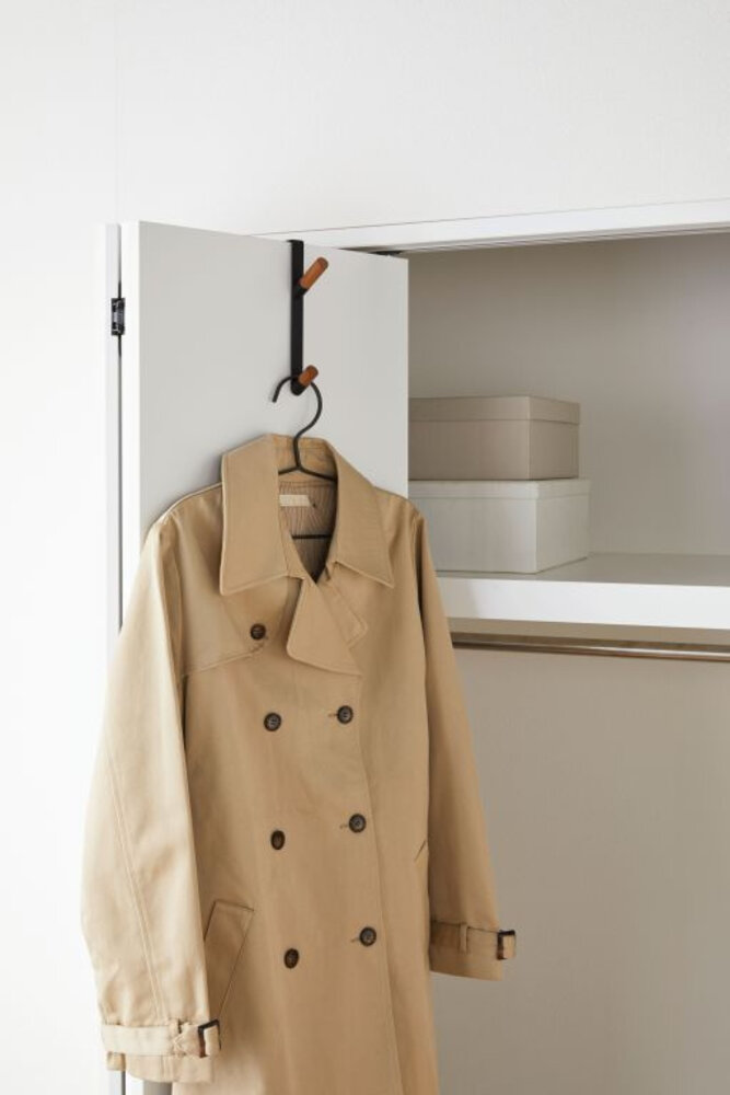 Yamazaki Yamazaki Kapstok voor over de deur - Tower - black Yamazaki Yamazaki Kapstok voor over de deur - Tower - black