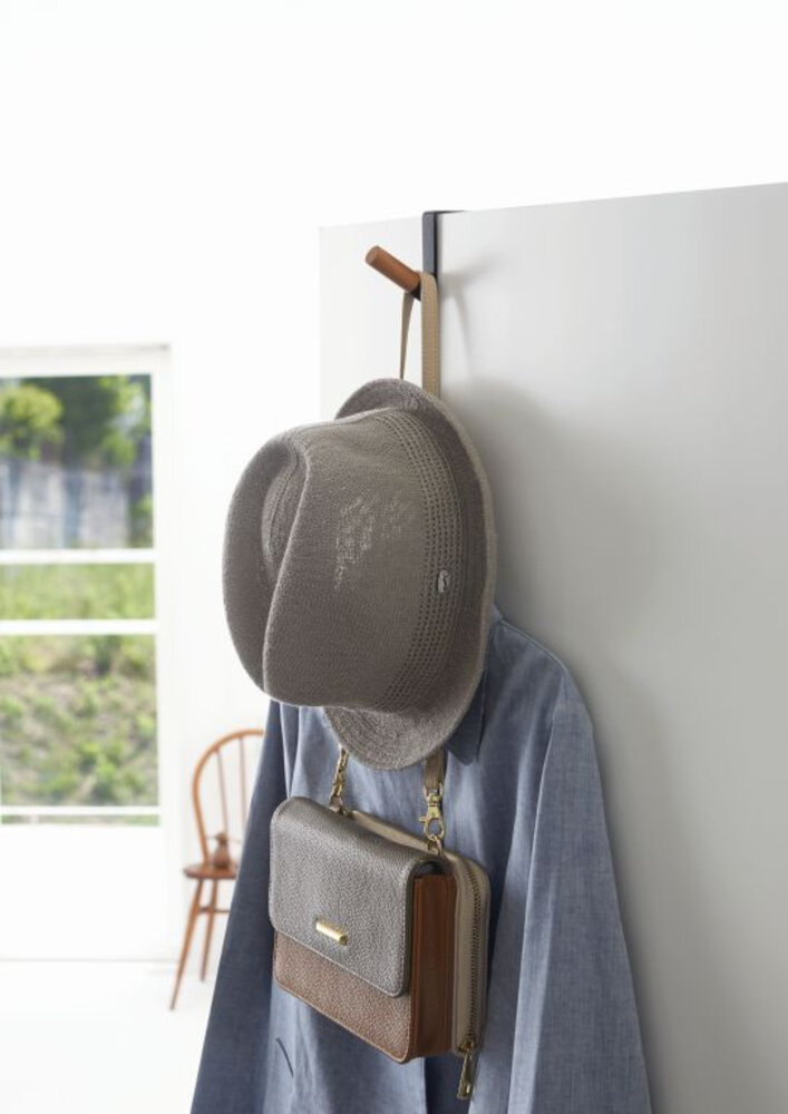 Yamazaki Yamazaki Kapstok voor over de deur - Tower - black Yamazaki Yamazaki Kapstok voor over de deur - Tower - black