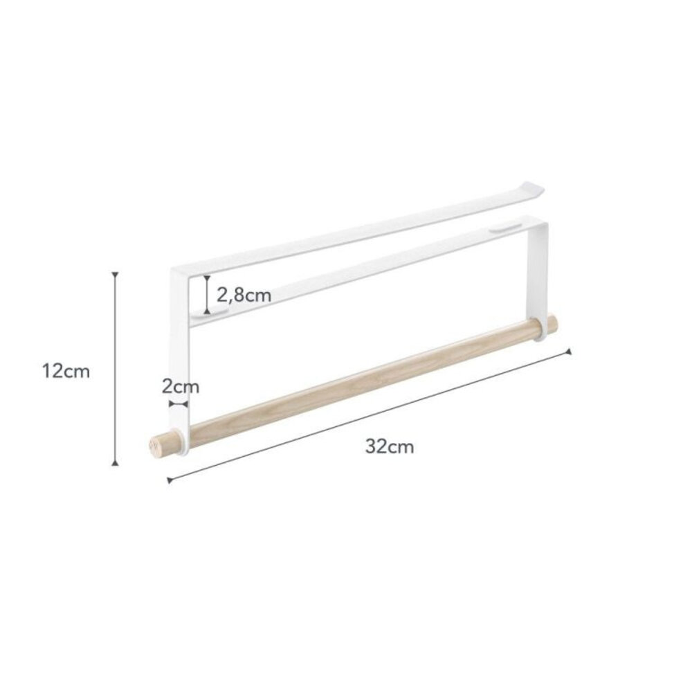 Yamazaki Yamazaki Keukenrol houder - Tosca - white