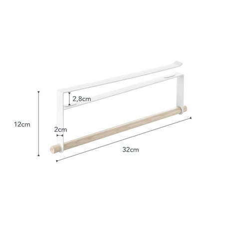 Yamazaki Yamazaki Keukenrol houder - Tosca - white