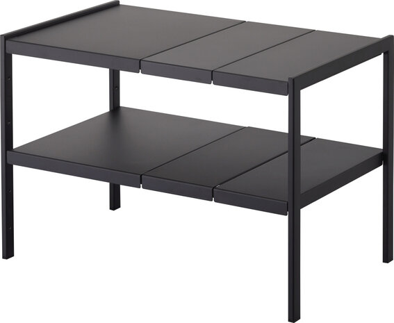 Yamazaki Yamazaki Keukenkast Organizer Uitschuifbaar 2 niveau - Tower - Black Yamazaki Yamazaki Keukenkast Organizer Uitschuifbaar 2 niveau - Tower - Black