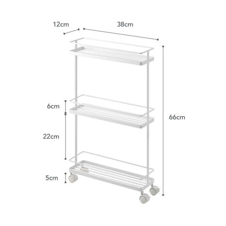 Yamazaki Yamazaki Keukentrolley - Tower - white