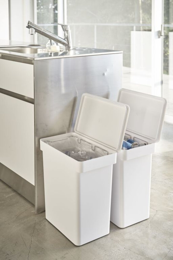 Yamazaki Yamazaki Prullenbak Luchtdicht - Tower - White Yamazaki Yamazaki Prullenbak Luchtdicht - Tower - White