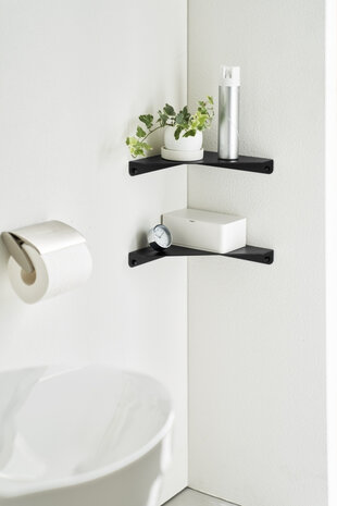 Yamazaki Yamazaki Hoekplank Wandmontage - Tower - Black