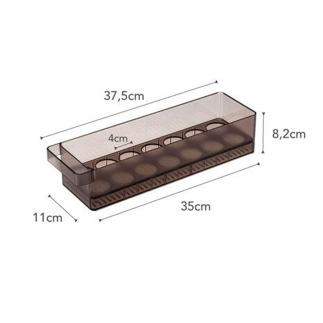 Yamazaki Yamazaki Koelkast Eierrekje - Tower - Black Yamazaki Yamazaki Koelkast Eierrekje - Tower - Black