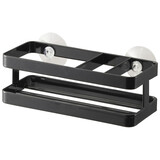 Yamazaki Yamazaki Fles- & Sponshouder Gootsteen met Zuignap - Tower - Black Yamazaki Yamazaki Fles- & Sponshouder Gootsteen met Zuignap - Tower - Black