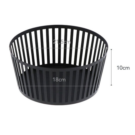 Yamazaki Yamazaki Fruitschaal Ø 21,5 cm - Tower - black Yamazaki Yamazaki Fruitschaal Ø 21,5 cm - Tower - black