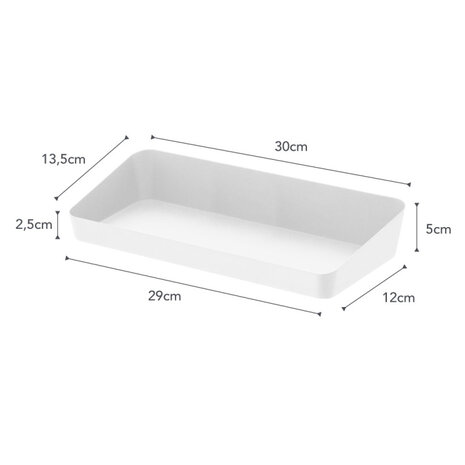 Yamazaki Yamazaki Amenity Tray - Tower - White Yamazaki Yamazaki Amenity Tray - Tower - White