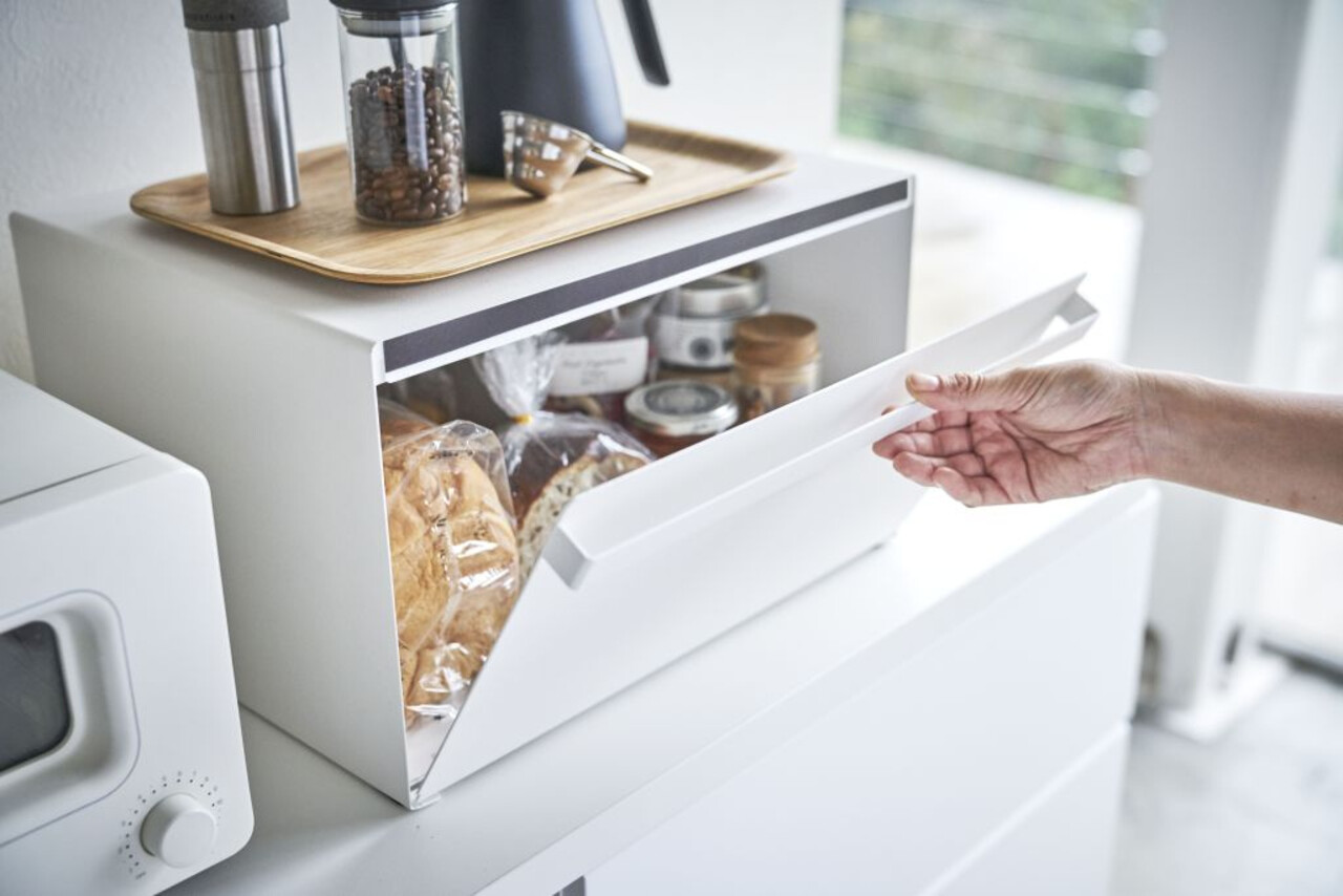 Yamazaki Yamazaki Broodtrommel - Tower - White Yamazaki Yamazaki Broodtrommel - Tower - White