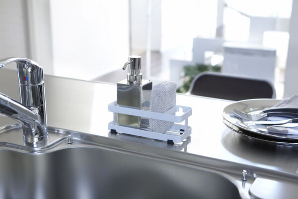 Yamazaki Yamazaki Gootsteenorganiser- Tower - White Yamazaki Yamazaki Gootsteenorganiser- Tower - White