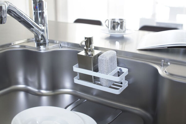 Yamazaki Yamazaki Gootsteenorganiser- Tower - White Yamazaki Yamazaki Gootsteenorganiser- Tower - White