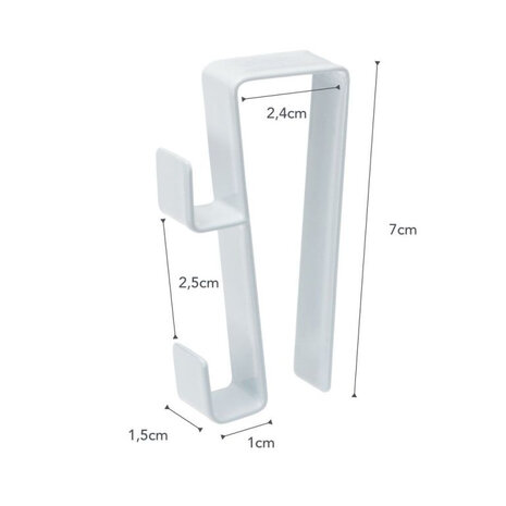 Yamazaki Yamazaki keukendoek haak voor keukenkast - Tower - white Yamazaki Yamazaki keukendoek haak voor keukenkast - Tower - white