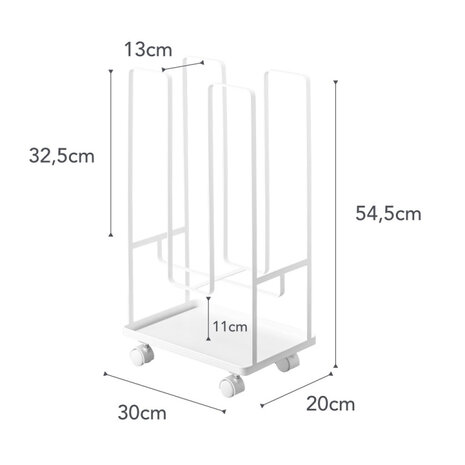 Yamazaki Yamazaki Karton Organizer - Tower - White Yamazaki Yamazaki Karton Organizer - Tower - White