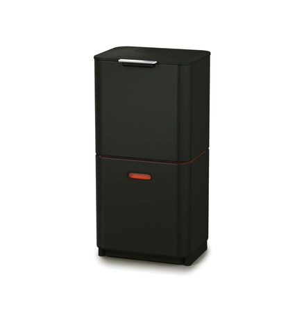 Joseph Joseph Joseph Joseph Totem Max Prullenbak 2x30 liter - Zwart