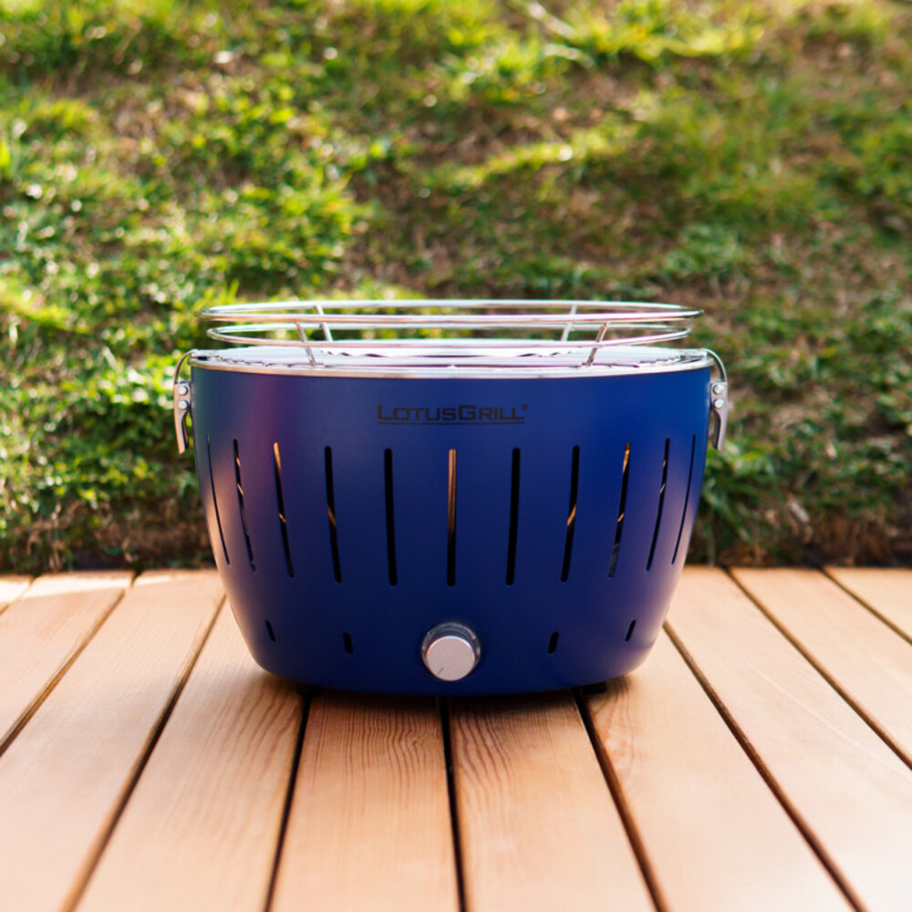 LotusGrill LotusGrill Tafelbarbecue Mini - Ø292mm - Diepblauw LotusGrill LotusGrill Tafelbarbecue Mini - Ø292mm - Diepblauw