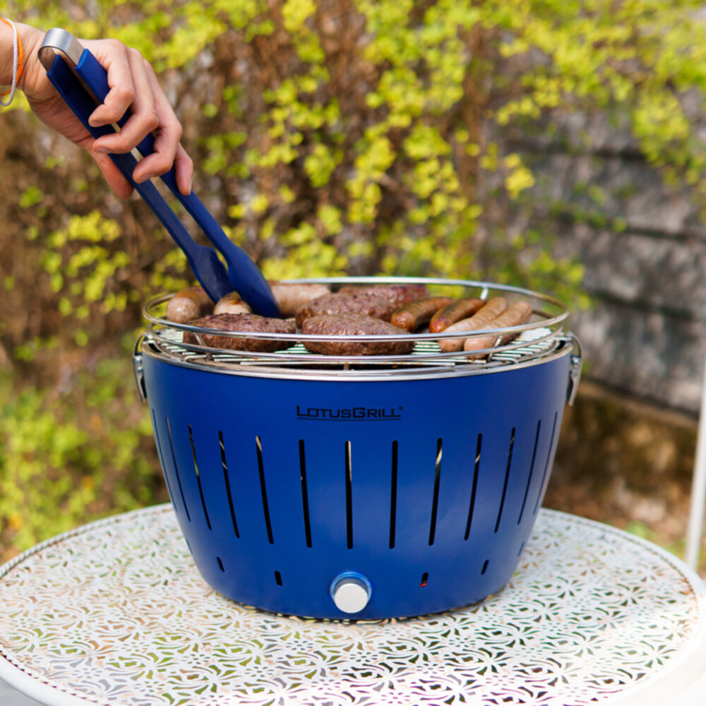 LotusGrill LotusGrill Classic Tafelbarbecue - Ø350mm - Diepblauw LotusGrill LotusGrill Classic Tafelbarbecue - Ø350mm - Diepblauw