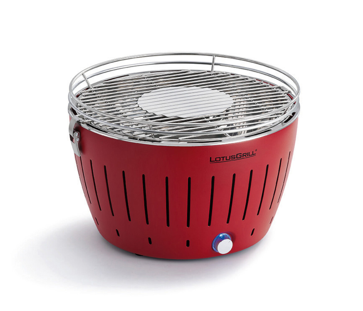 LotusGrill LotusGrill Classic Tafelbarbecue - Ø350mm - Rood LotusGrill LotusGrill Classic Tafelbarbecue - Ø350mm - Rood