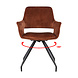 Livingfurn Livingfurn Capp Rust Velvet (set of 2) Livingfurn Livingfurn Capp Rust Velvet (set of 2)