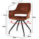 Livingfurn Livingfurn Capp Rust Velvet (set of 2) Livingfurn Livingfurn Capp Rust Velvet (set of 2)