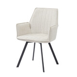 Livingfurn Livingfurn Louise Beige Eetkamerstoelen