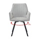 Livingfurn Livingfurn Louise Grey Eetkamerstoelen Livingfurn Livingfurn Louise Grey Eetkamerstoelen