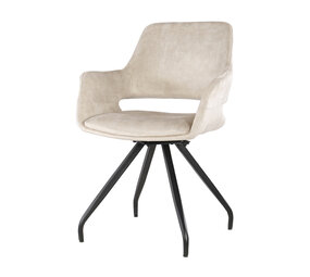 Livingfurn Livingfurn Capp Beige Velvet (set of 2) Livingfurn Livingfurn Capp Beige Velvet (set of 2)