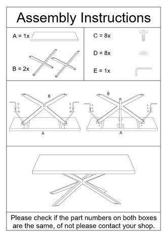 Livingfurn Livingfurn Oslo Spider Black Acasia 220 cm