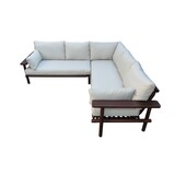 Eurofar Eurofar Laruna Lounge Corner Set | 2 stuks | Hout Acacia Vintage Donker Teak Look