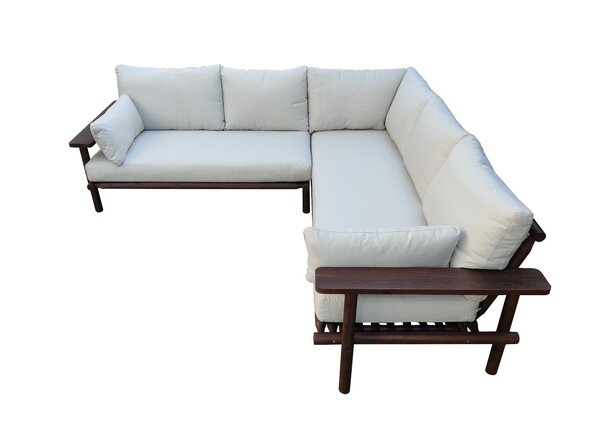 Eurofar Eurofar Laruna Lounge Corner Set | 2 stuks | Hout Acacia Vintage Donker Teak Look