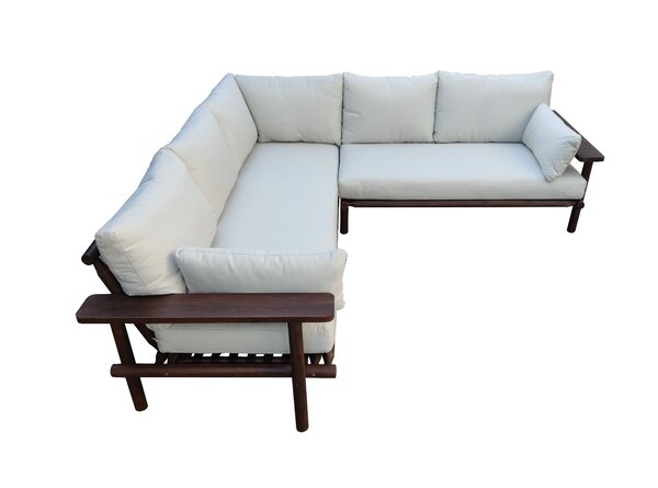 Eurofar Eurofar Laruna Lounge Corner Set | 2 stuks | Hout Acacia Vintage Donker Teak Look