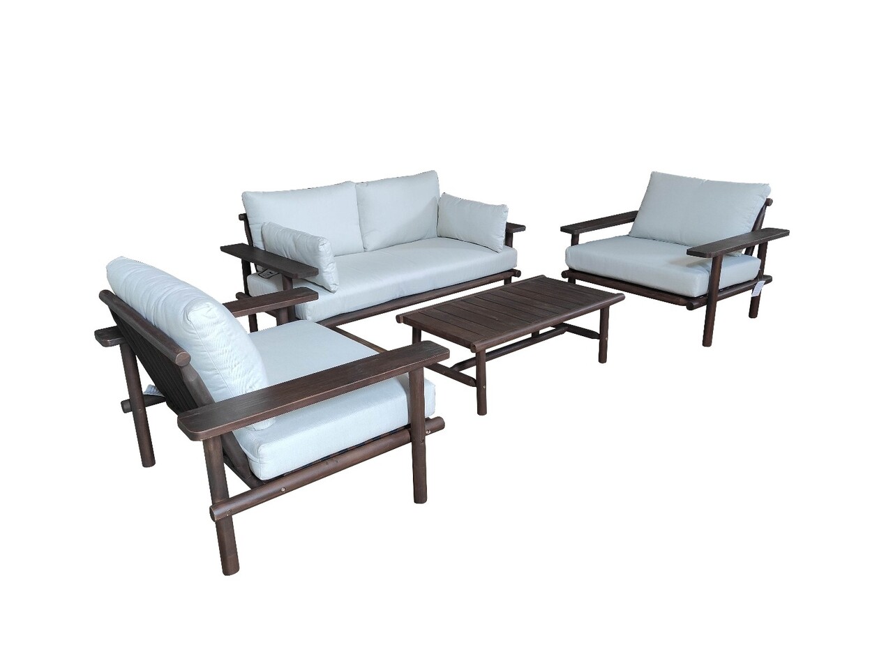 Eurofar Eurofar Laruna Lounge Set | Hout Acacia Vintage Donker Teak Look