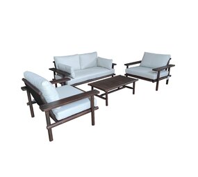 Eurofar Eurofar Laruna Lounge Set | Hout Acacia Vintage Donker Teak Look Eurofar Eurofar Laruna Lounge Set | Hout Acacia Vintage Donker Teak Look